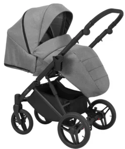 Kunert Lazzio Black Eco-Leather 2-in-1 Kinderwagen LAZ-11-BLACK -Winkel Voor Babyreisartikelen kunert lazzio 2 in 1 kinderwagen laz 11 5