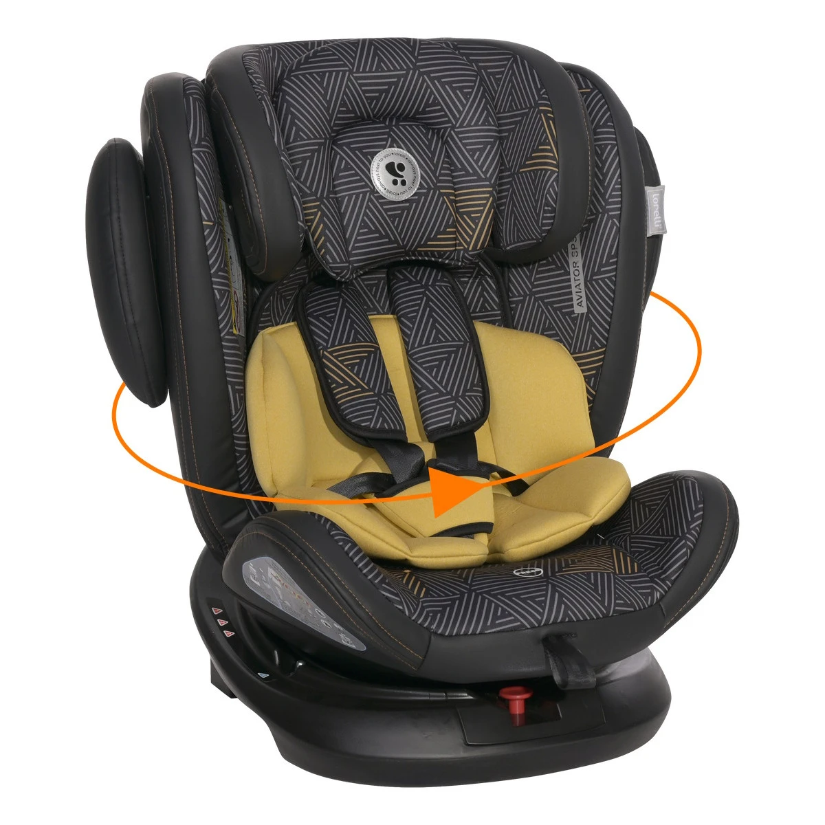 Lorelli Aviator Lemon Curry 0-36 Kg SPS Isofix 360° Autostoel 1007130-2338 -Winkel Voor Babyreisartikelen lorelli aviator lemon curry 0 36 kg sps isofix 360 autostoel 1007130 2338 3