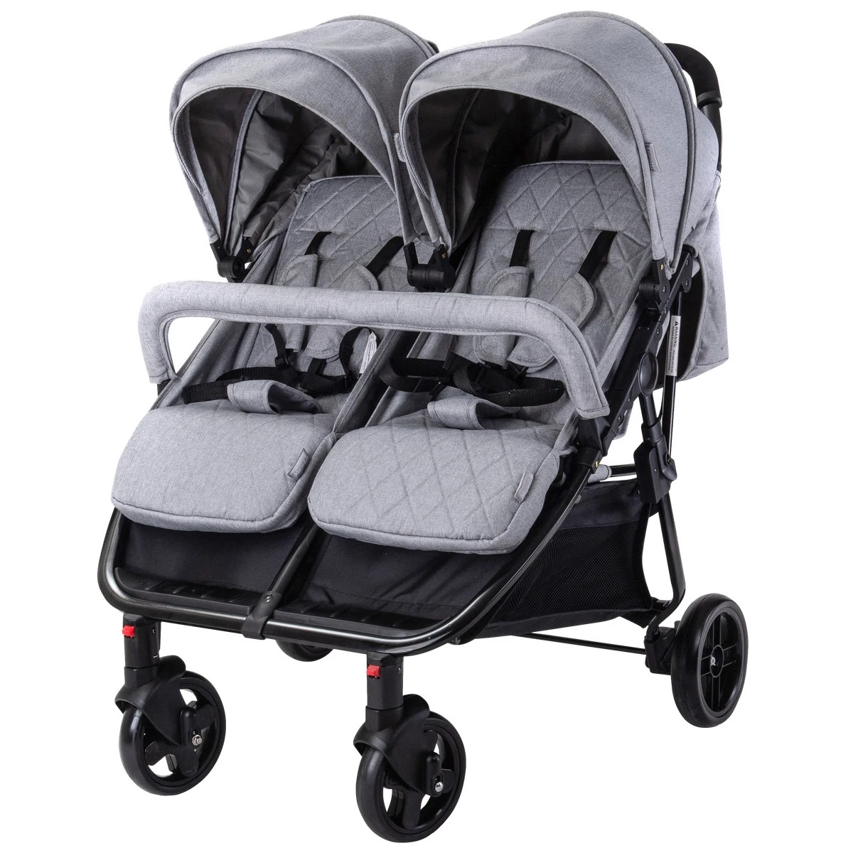 Lorelli Duo Cool Grey Duowagen incl. Luiertas 1002154-2386 Lorelli Duo Cool Grey Duowagen Incl. Luiertas 1002154-2386 -Winkel Voor Babyreisartikelen lorelli duo cool grey duowagen incl. luiertas 1002154 2386