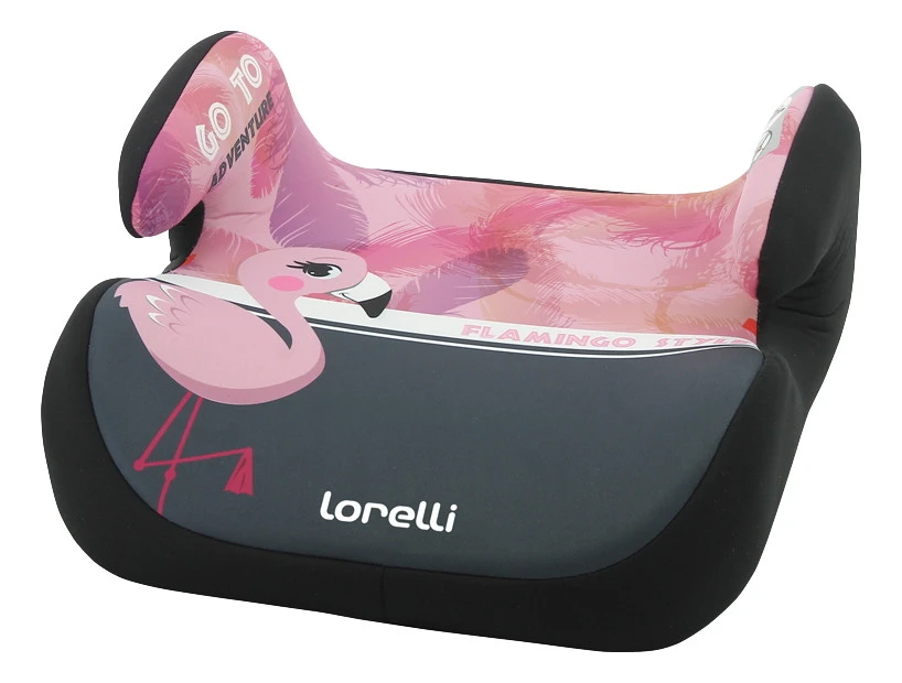Lorelli Topo Comfort Flamingo Grey/Pink 15-36 Kg Booster 1007099-2005 -Winkel Voor Babyreisartikelen lorelli topo comfort flamingo grey pink 15 36 kg booster 1007099 2005