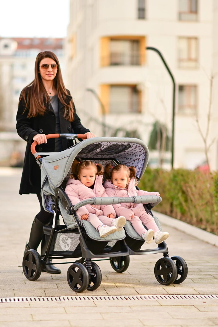 Lorelli Twin Cool Grey Duowagen incl. Luiertas 1002007-2386 Lorelli Twin Cool Grey Duowagen Incl. Luiertas 1002007-2386 -Winkel Voor Babyreisartikelen lorelli twin duowagen 14