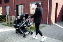 Ding Amigo Black/Rose Tandem Duowagen DI-191706 -Winkel Voor Babyreisartikelen mamaloes di 191704 ding tandem stroller amigo lifestyle 08 1