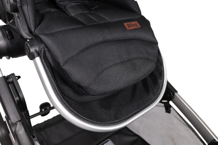 Ding Amigo Black/Silver Tandem Duowagen DI-191704 Ding Amigo Black/Silver Tandem Duowagen DI-191704 -Winkel Voor Babyreisartikelen mamaloes ding amigo black sliver 40 1