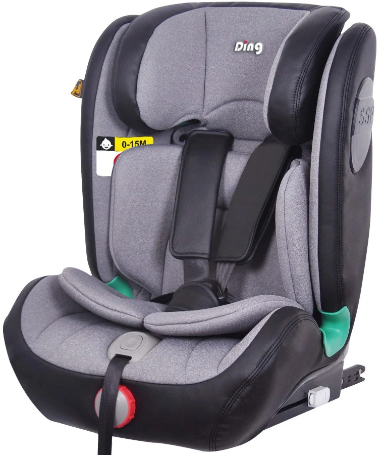 Ding York Grey Leather I-Size Autostoel 9-36 Kg K63 -Winkel Voor Babyreisartikelen mamaloes ding york grey leather i size autostoel 9 36 kg k63 2