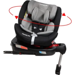 MamaLoes Max Grijs/Zwart 360° Isofix Autostoel 0-36kg ML050214 -Winkel Voor Babyreisartikelen mamaloes max grijs zwart 360 isofix autostoel 0 36kg ml050214 1 1