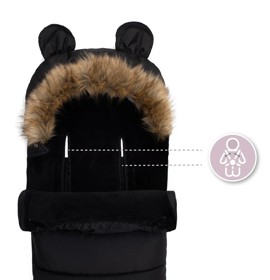 Momi Black Universele Voetenzak AKCE00032 Momi Black Universele Voetenzak AKCE00032 -Winkel Voor Babyreisartikelen momi black universele voetenzak akce00032 4