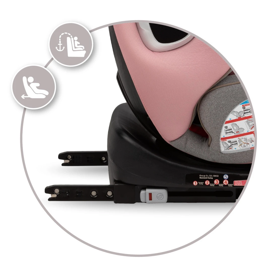 Momi Tordi Roze Isofix 360° 0-36 Kg Autostoel FOSA00018 -Winkel Voor Babyreisartikelen momi tordi roze isofix 360 0 36 kg autostoel fosa00018 10