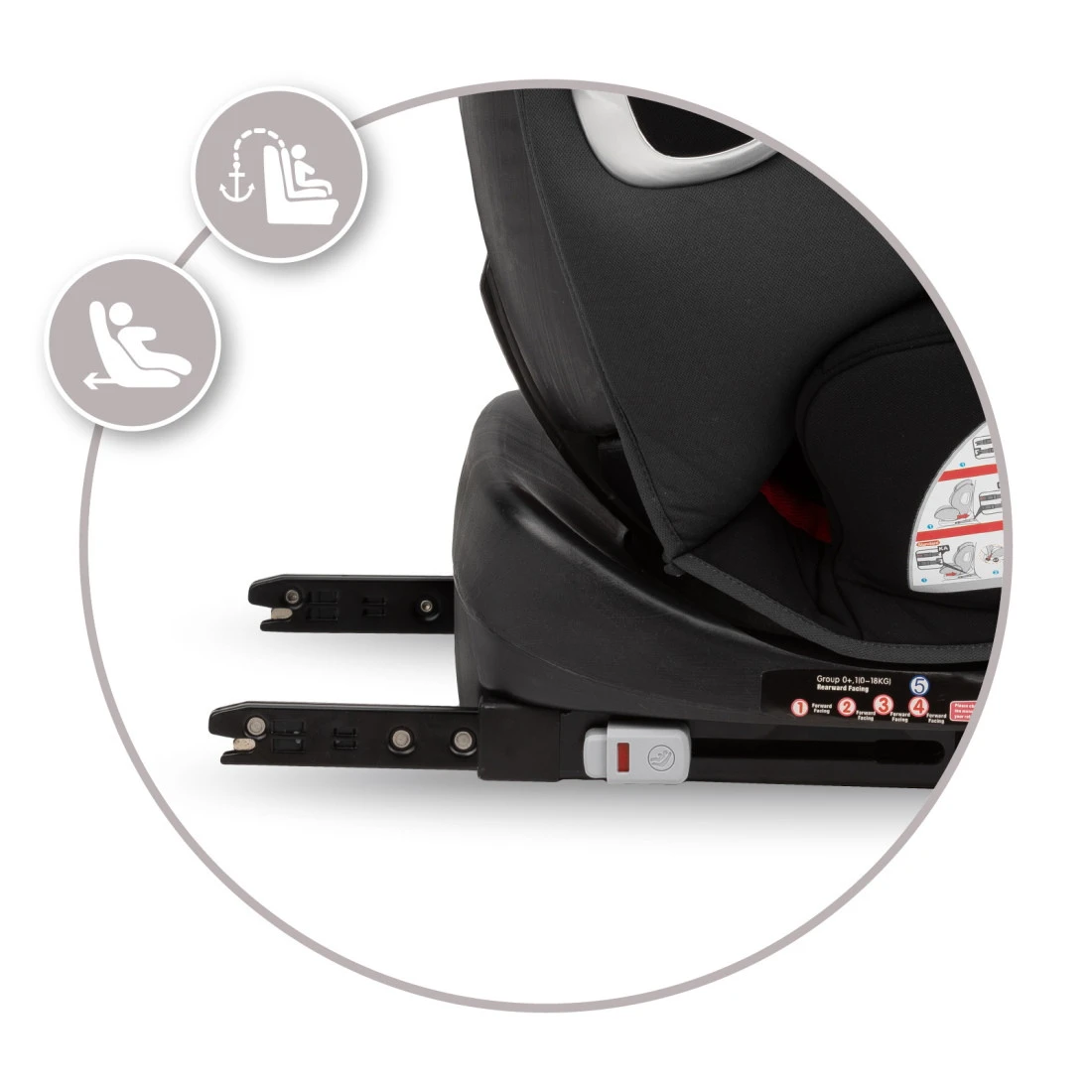 Momi Tordi Zwart Isofix 360° 0-36 Kg Autostoel FOSA00016 -Winkel Voor Babyreisartikelen momi tordi zwart isofix 360 0 36 kg autostoel fosa00016 10