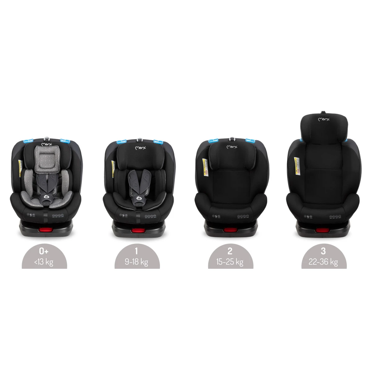 Momi Tordi Zwart Isofix 360° 0-36 Kg Autostoel FOSA00016 -Winkel Voor Babyreisartikelen momi tordi zwart isofix 360 0 36 kg autostoel fosa00016 6