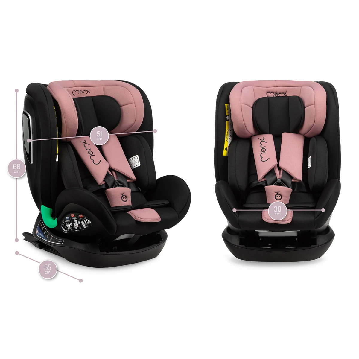 Momi Urso Pink 40-150 Cm I-Size Autostoel FOSA00021 -Winkel Voor Babyreisartikelen momi urso pink 40 150 cm i size autostoel fosa00021 15