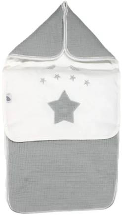 Petit Villain Hydrofiel Grijs Universele Autostoel Voetenzak