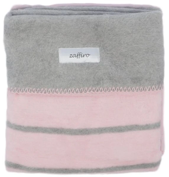 Zaffiro Grijs & Lichtroze Gestreept 75 x 100 cm Wiegdeken 15120 Zaffiro Grijs & Lichtroze Gestreept 75 X 100 Cm Wiegdeken 15120 -Winkel Voor Babyreisartikelen rozegrijzestrependeken 4