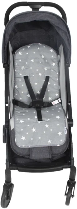 Sevibaby Star Grijs Wandelwagen/Buggy Inlegkussen 43-13 -Winkel Voor Babyreisartikelen sevibaby star grijs wandelwagen buggy inlegkussen 43 13 2