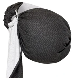 Zaffiro Hug Me Graphite Leaves Draagdoek N16 7862