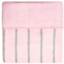 Zaffiro Grijs & Roze Gestreept 100 X 150 Cm Ledikantdeken 15403