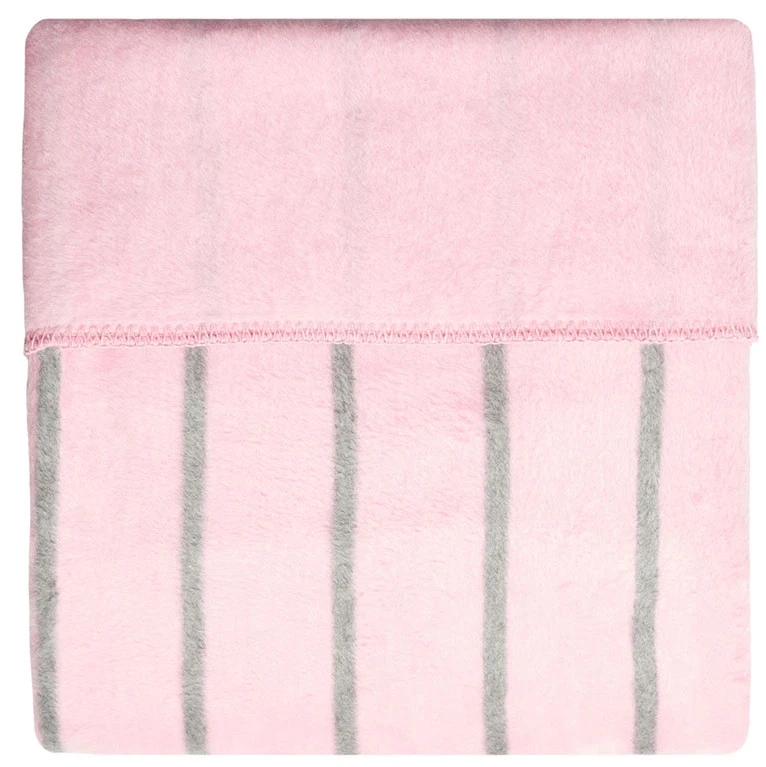 Zaffiro Grijs & Roze Gestreept 100 x 150 cm Ledikantdeken 15403 Zaffiro Grijs & Roze Gestreept 100 X 150 Cm Ledikantdeken 15403 -Winkel Voor Babyreisartikelen